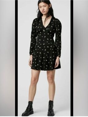 AllSaints Rosi black dress